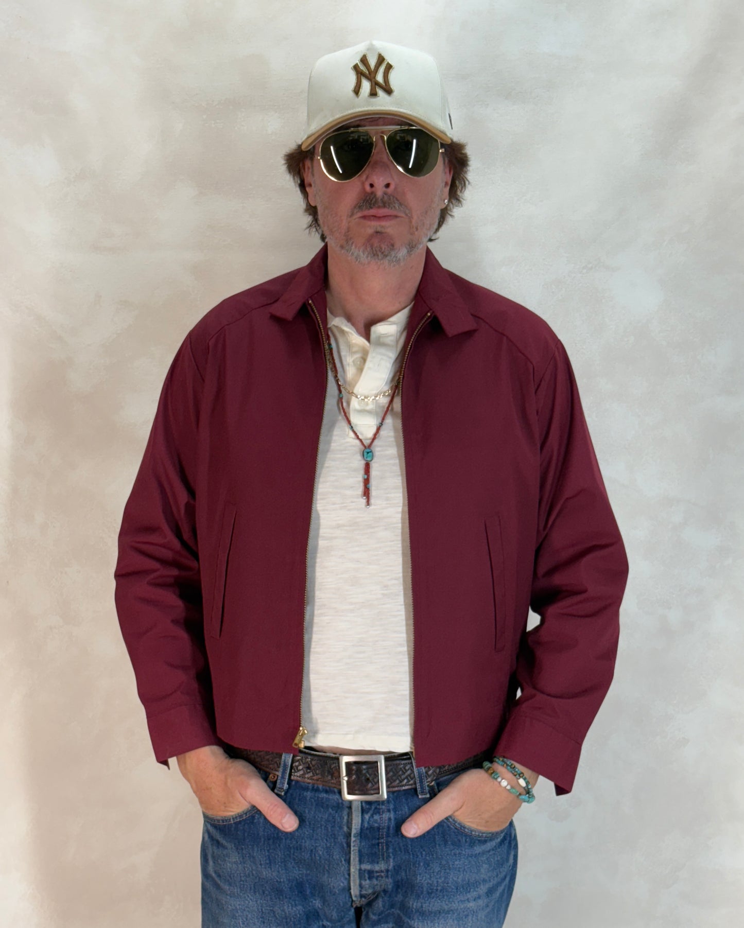 Size 36US / 46EU , 70sVintage Lightweight Cotton-Blend Zip Jacket. Talon zipper - USA Vintage Bcn