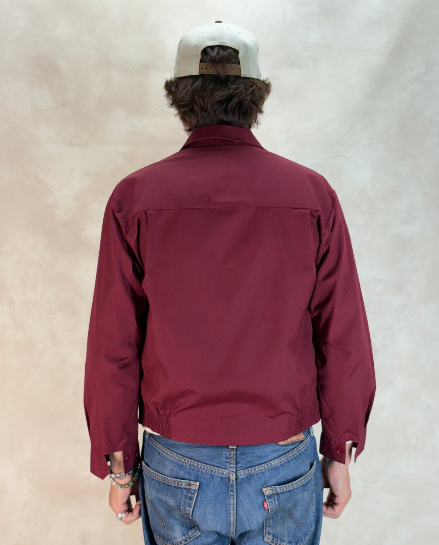 Size 36US / 46EU , 70sVintage Lightweight Cotton-Blend Zip Jacket. Talon zipper - USA Vintage Bcn