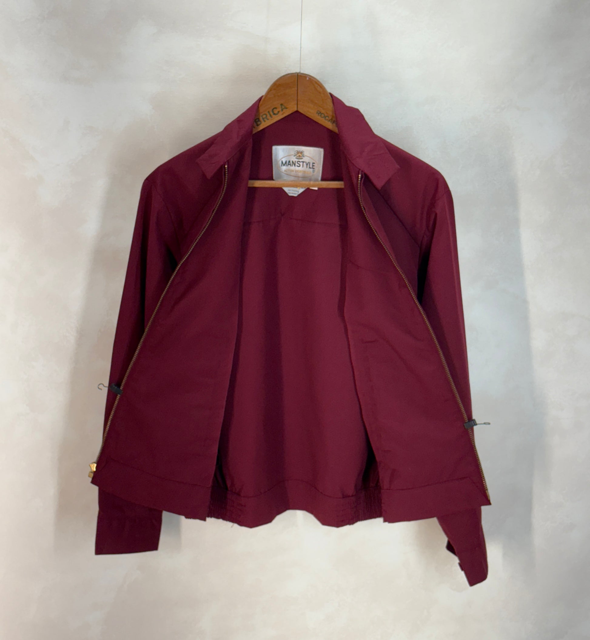 Size 36US / 46EU , 70sVintage Lightweight Cotton-Blend Zip Jacket. Talon zipper - USA Vintage Bcn