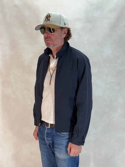 Size Med , Vintage Campus Lightweight Cotton-Blend Zip Jacket. Made in USA. Talon zipper-AJ357 Studio