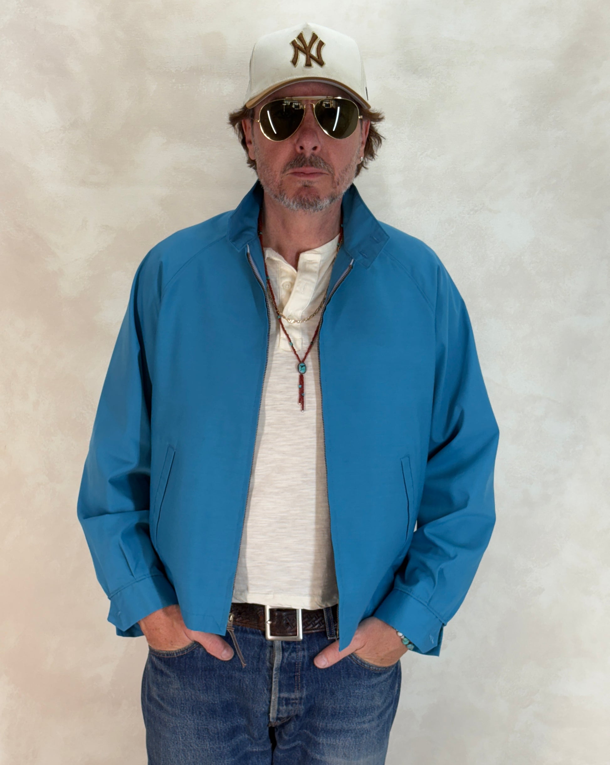 Size Med , 70s Towncraft Vintage Lightweight Cotton-Blend Zip Jacket - USA Vintage Bcn
