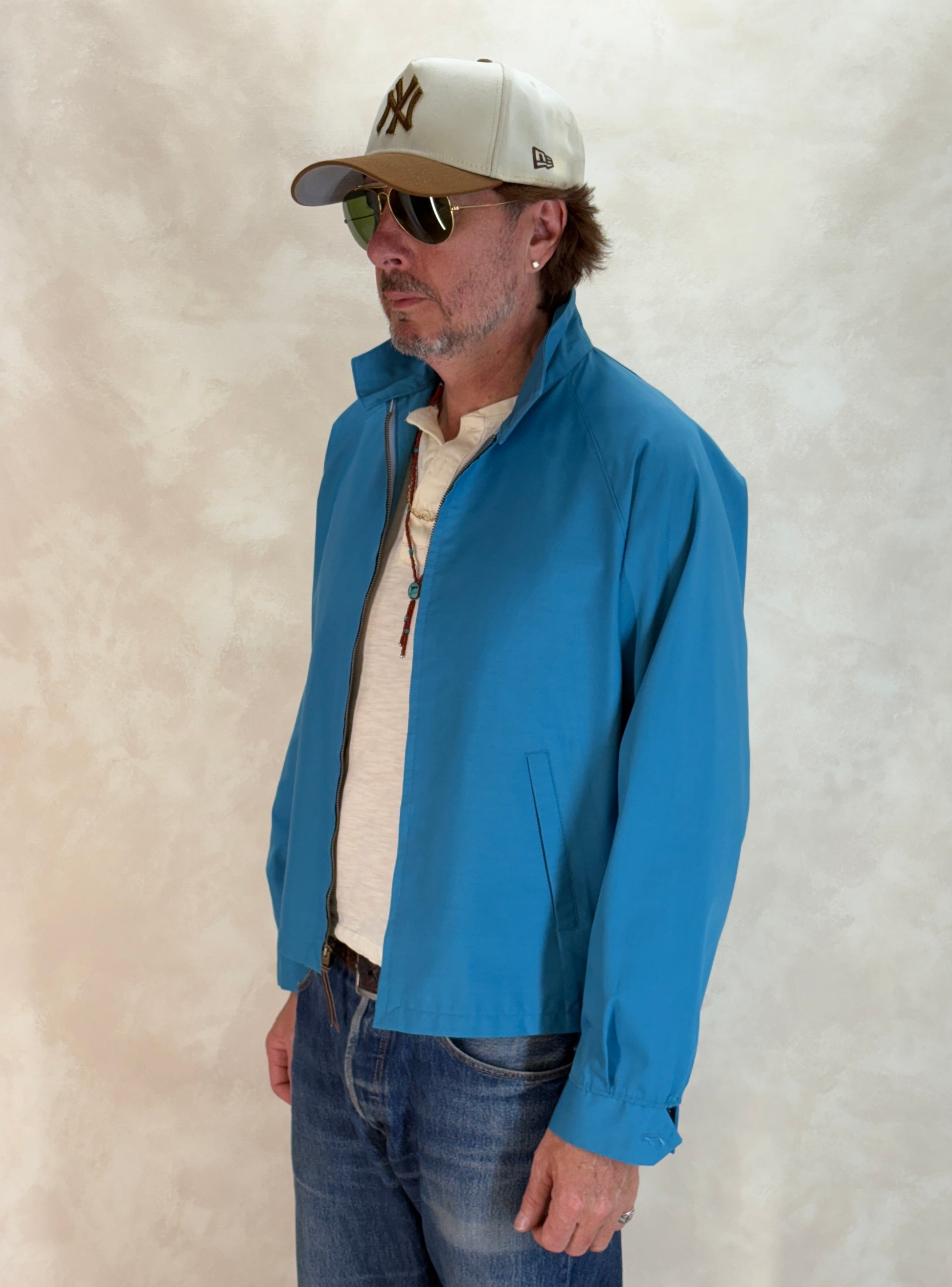 Size Med , 70s Towncraft Vintage Lightweight Cotton-Blend Zip Jacket - USA Vintage Bcn