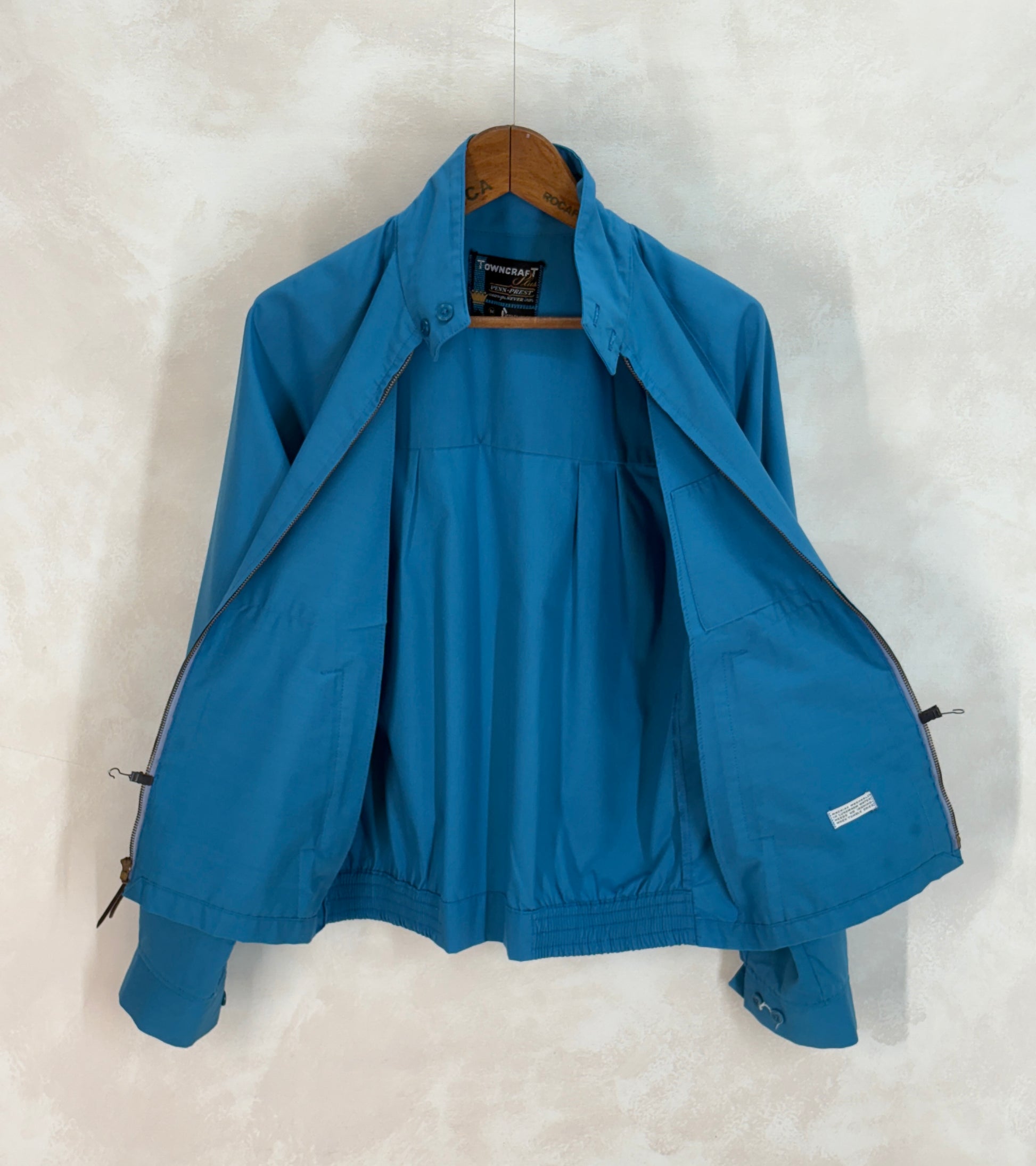 Size Med , 70s Towncraft Vintage Lightweight Cotton-Blend Zip Jacket - USA Vintage Bcn