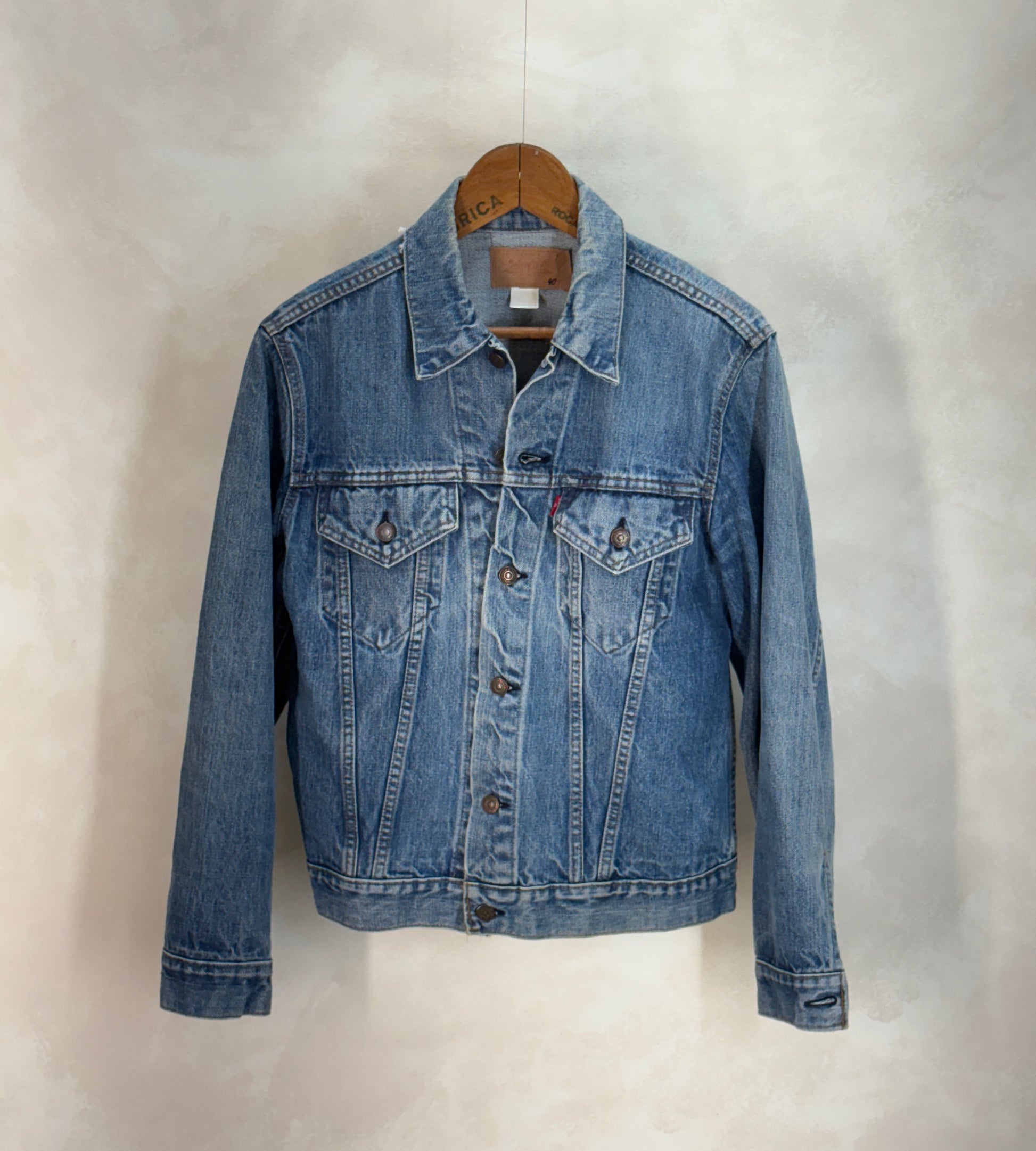 Size 38-40US / 50-50EU. Levis 70505 – Vintage 70s 2-Pocket Jacket – USA Made - USA Vintage Bcn