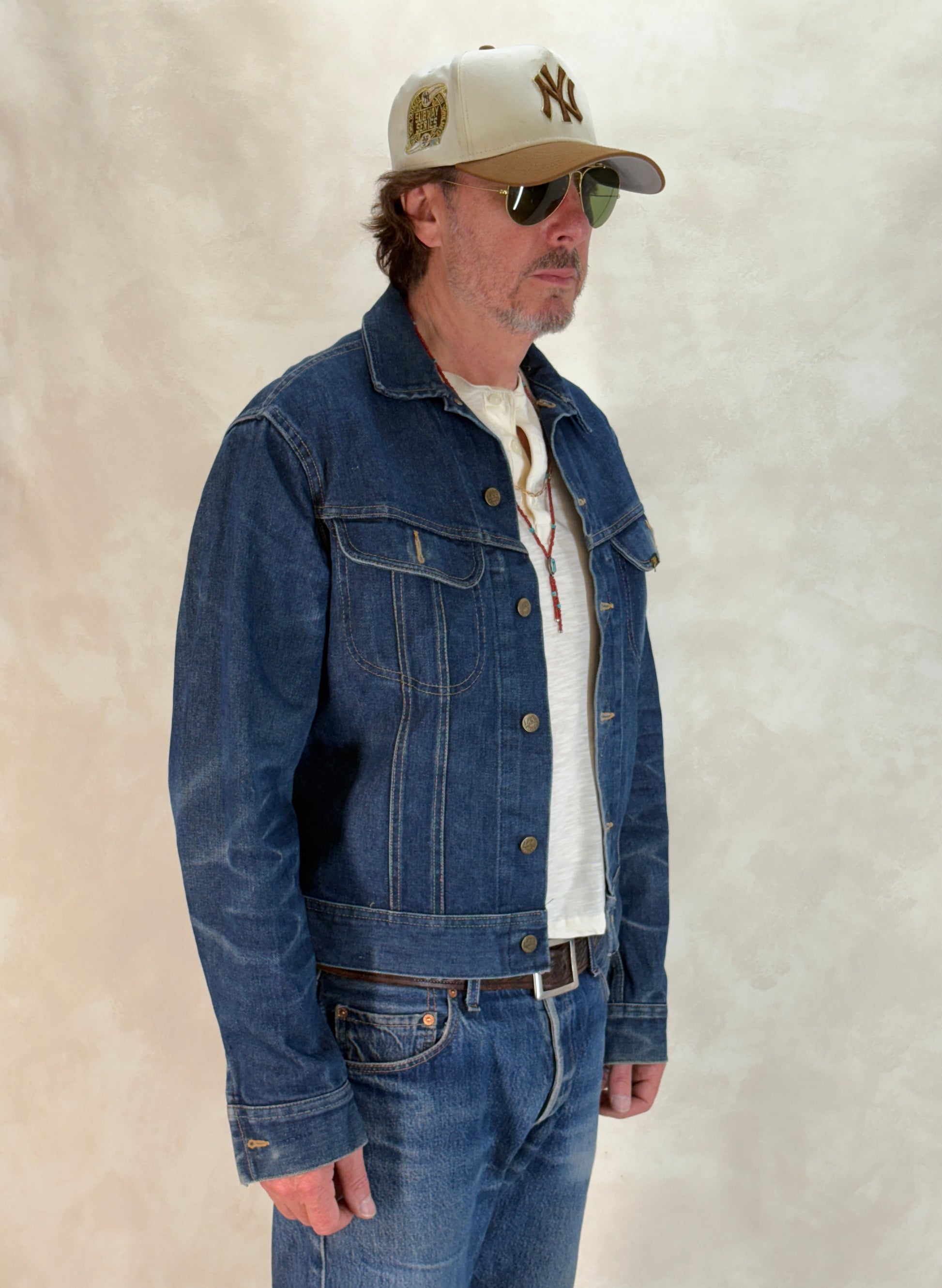 Size 40L US / 50L EU. Vintage 1970s Lee Denim Jacket – 2 Chest Pockets – Made in USA - USA Vintage Bcn