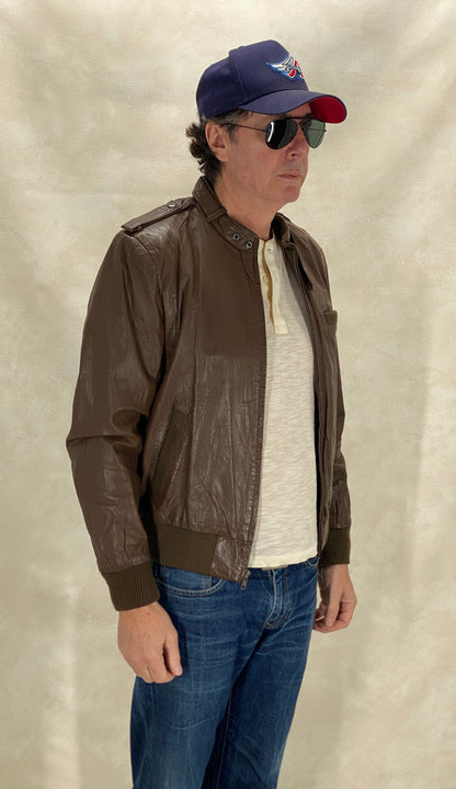 Size 40US / 50EU Vintage 80s Leather Jacket - Retro Fashion-AJ357 Studio