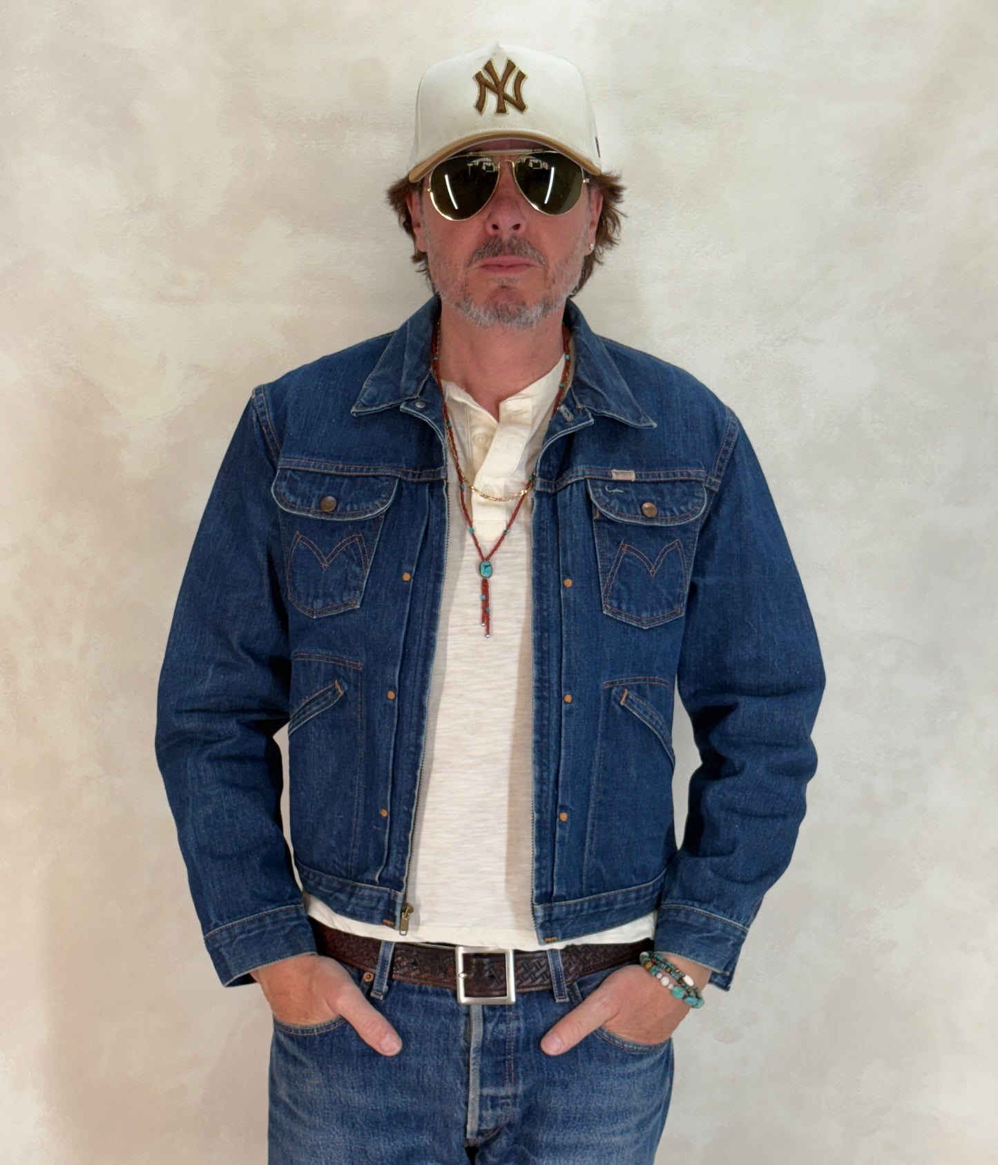 24mjz maverick jacket, vintage denim jacket, usa made denim, raw denim jacket, vintage maverick 40us, retro jean jacket,