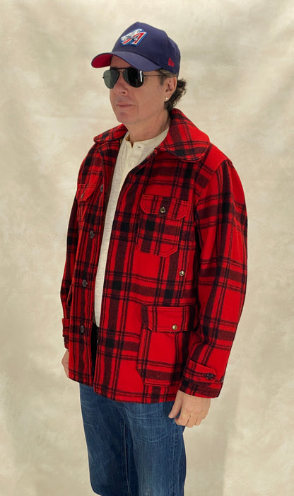 Size 42 US (52EU) 50s Woolrich hunting plaid wool jacket Made in USA-AJ357 Studio