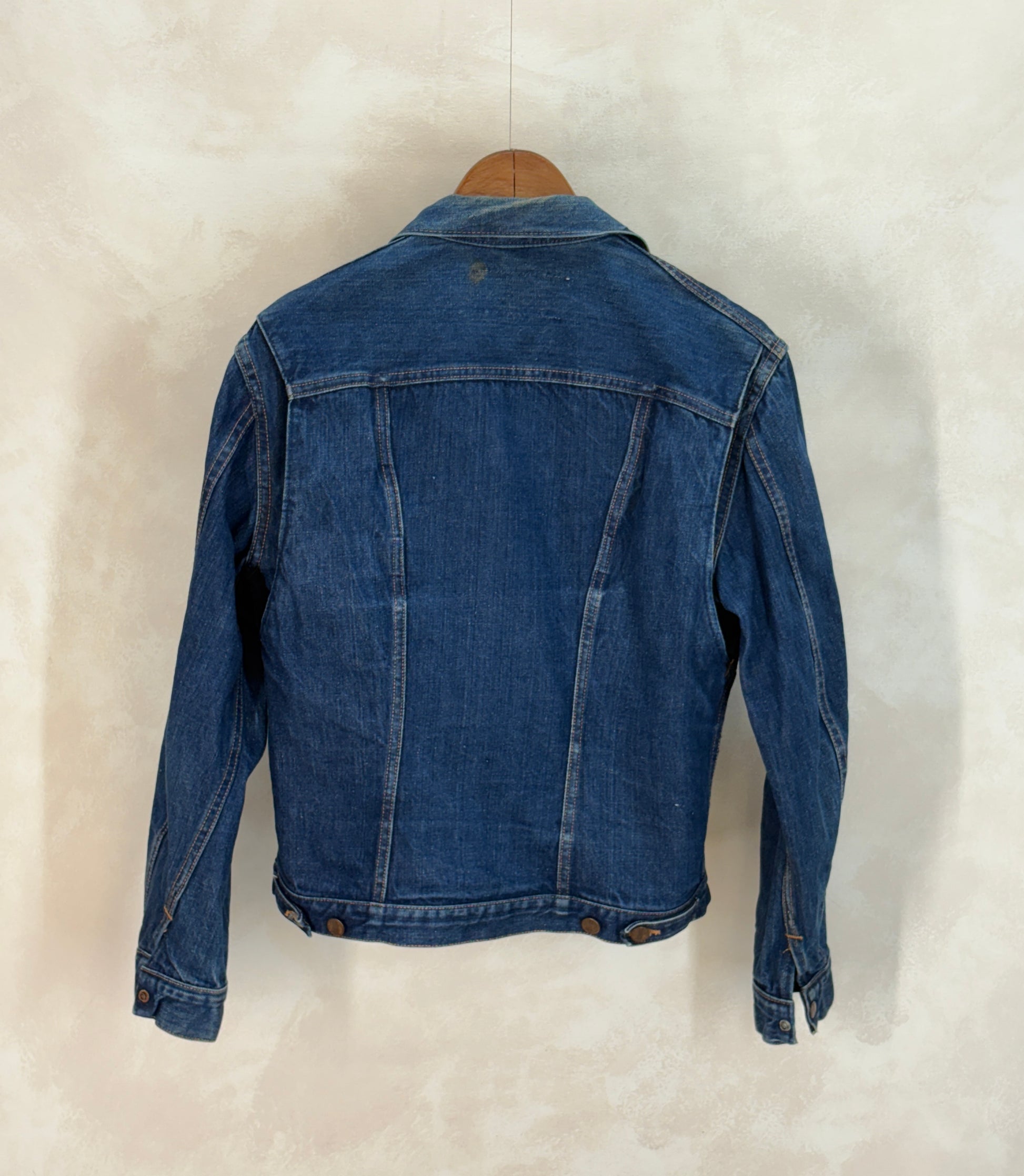 Size 40US / 50EU. Authentic 24MJZ Maverick Jacket – USA-Made Raw Denim Classic - USA Vintage Bcn