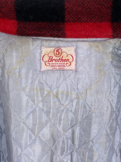 Size 42US / 52EU .Vintage 60s 5 Brother Buffalo Plaid Wool Jacket-AJ357 Studio