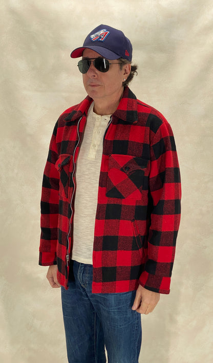 Vintage Buffalo Wool Jacket Made in USA | Size 42US (52EU)-AJ357 Studio