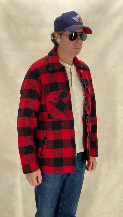 Vintage Buffalo Wool Jacket Made in USA | Size 42US (52EU)-AJ357 Studio