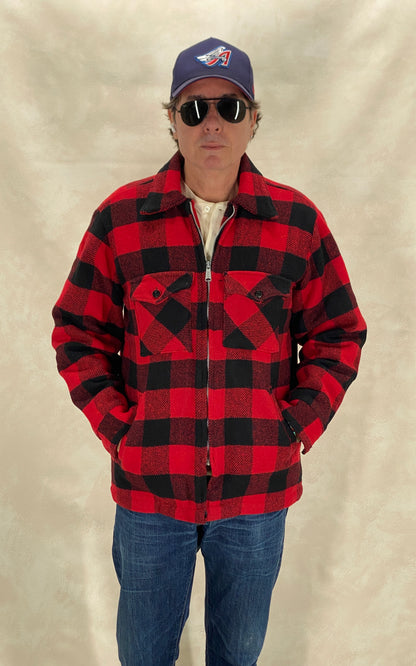 Vintage Buffalo Wool Jacket Made in USA | Size 42US (52EU)-AJ357 Studio