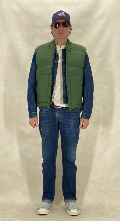 Size 44 Tall US. Vintage down vest Made In USA by Walls-AJ357 Studio