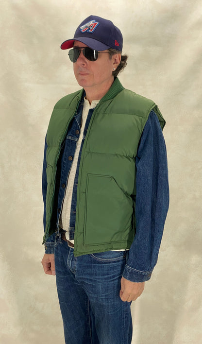 Size 44 Tall US. Vintage down vest Made In USA by Walls-AJ357 Studio