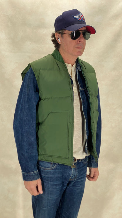 Size 44 Tall US. Vintage down vest Made In USA by Walls-AJ357 Studio