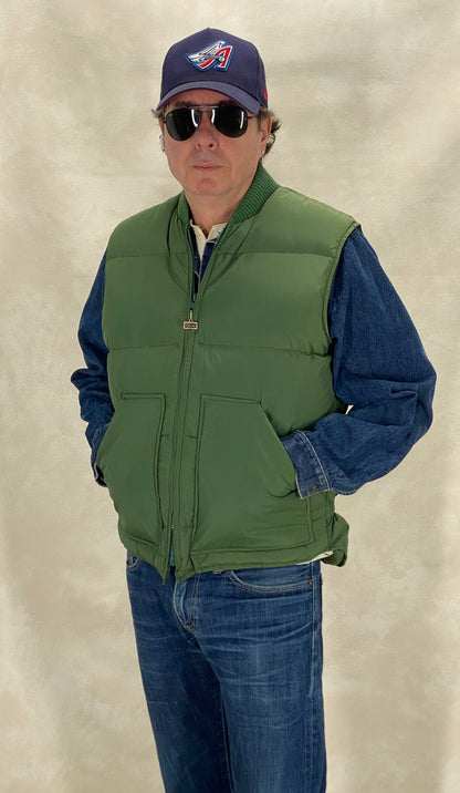 Size 44 Tall US. Vintage down vest Made In USA by Walls-AJ357 Studio