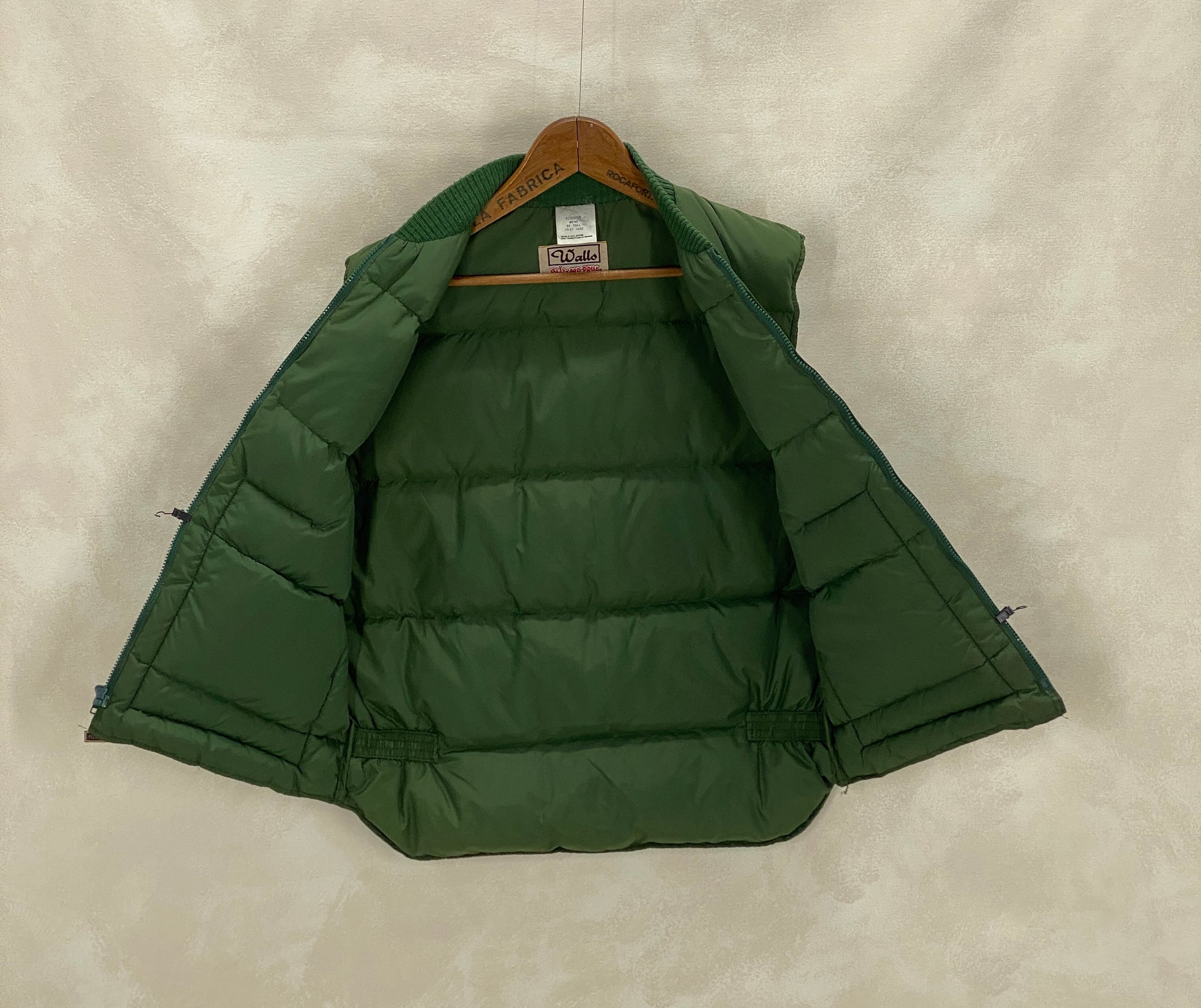 vintage walls down vest made in usa size 44 tall us 54 eu aj357 studio
