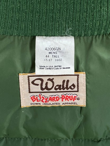 Size 44 Tall US. Vintage down vest Made In USA by Walls-AJ357 Studio
