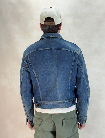 Size 42US / 52EU. Authentic 1970s Lee Union made Denim Jacket – Made in USA – Two Chest Pockets-AJ357 Studio