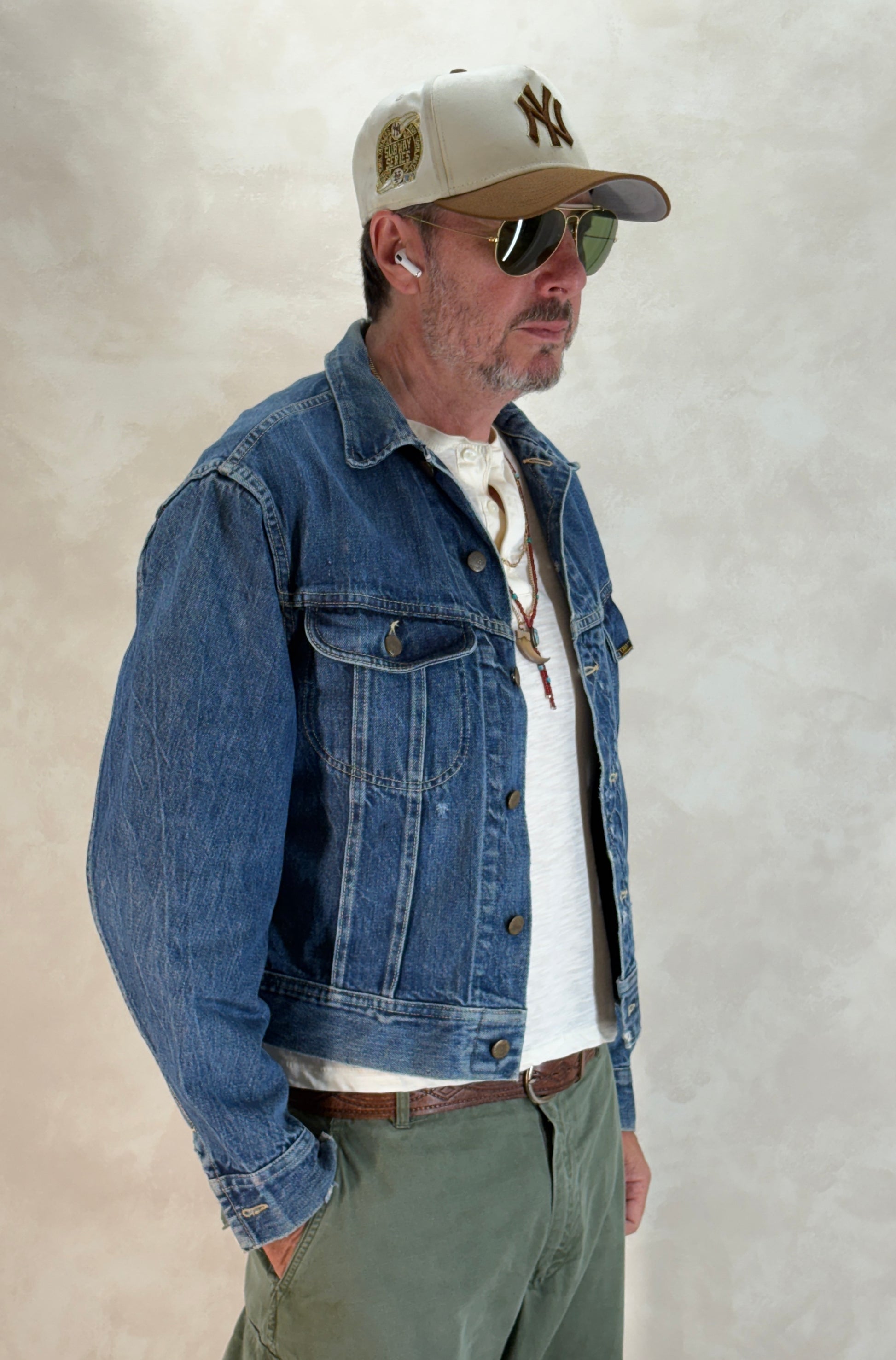 Size 40US / 50EU. Vintage 1970s Lee Denim Jacket – 2 Chest Pockets – Made in USA - USA Vintage Bcn