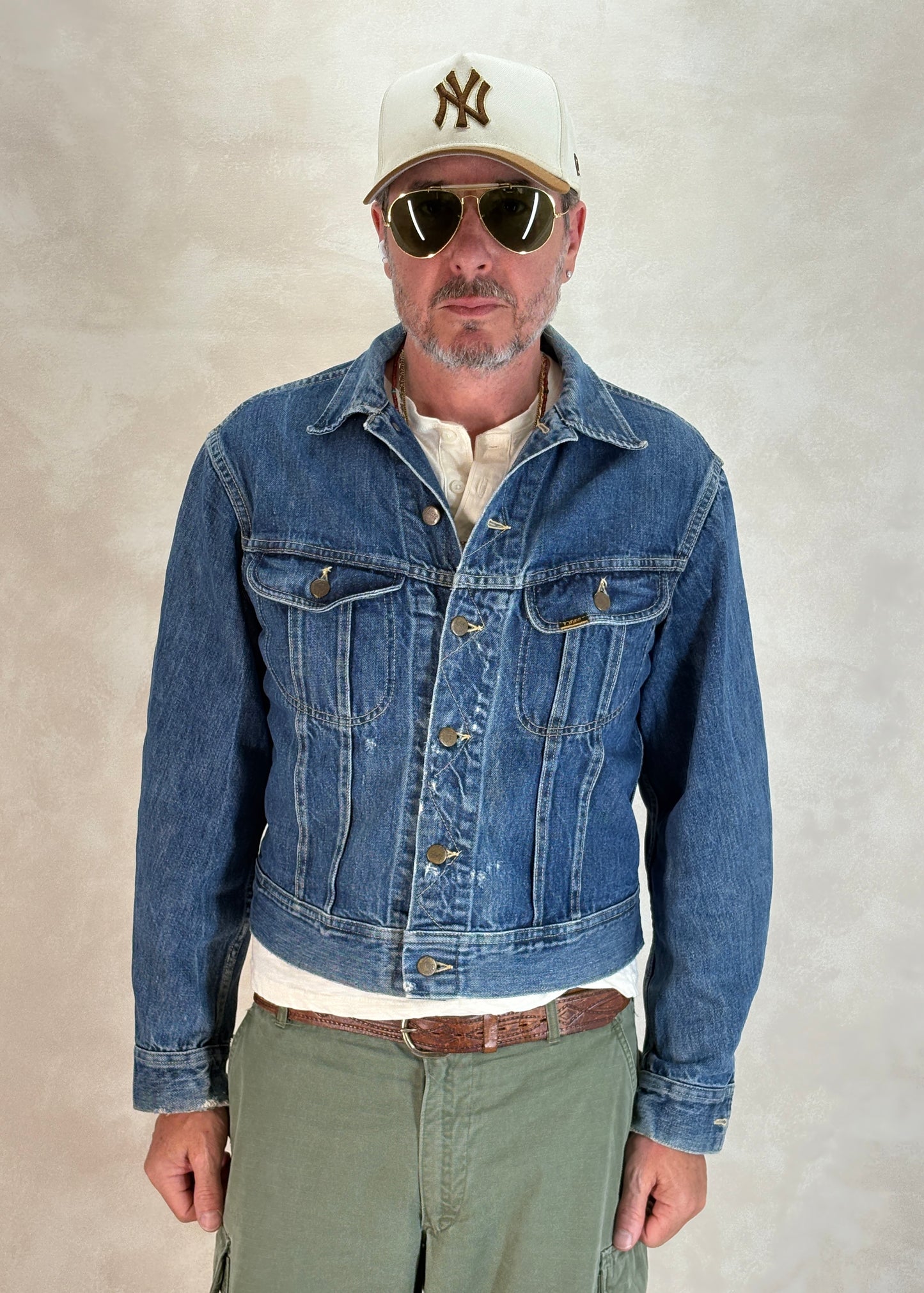Size 40US / 50EU. Vintage 1970s Lee Denim Jacket – 2 Chest Pockets – Made in USA - USA Vintage Bcn