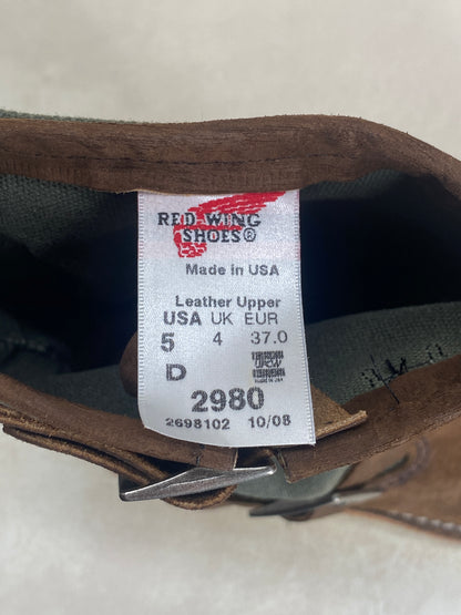 Size 5D (37 EU) Red Wing 2980 Pecos boot line Made in USA (Factory Seconds)-AJ357 Studio