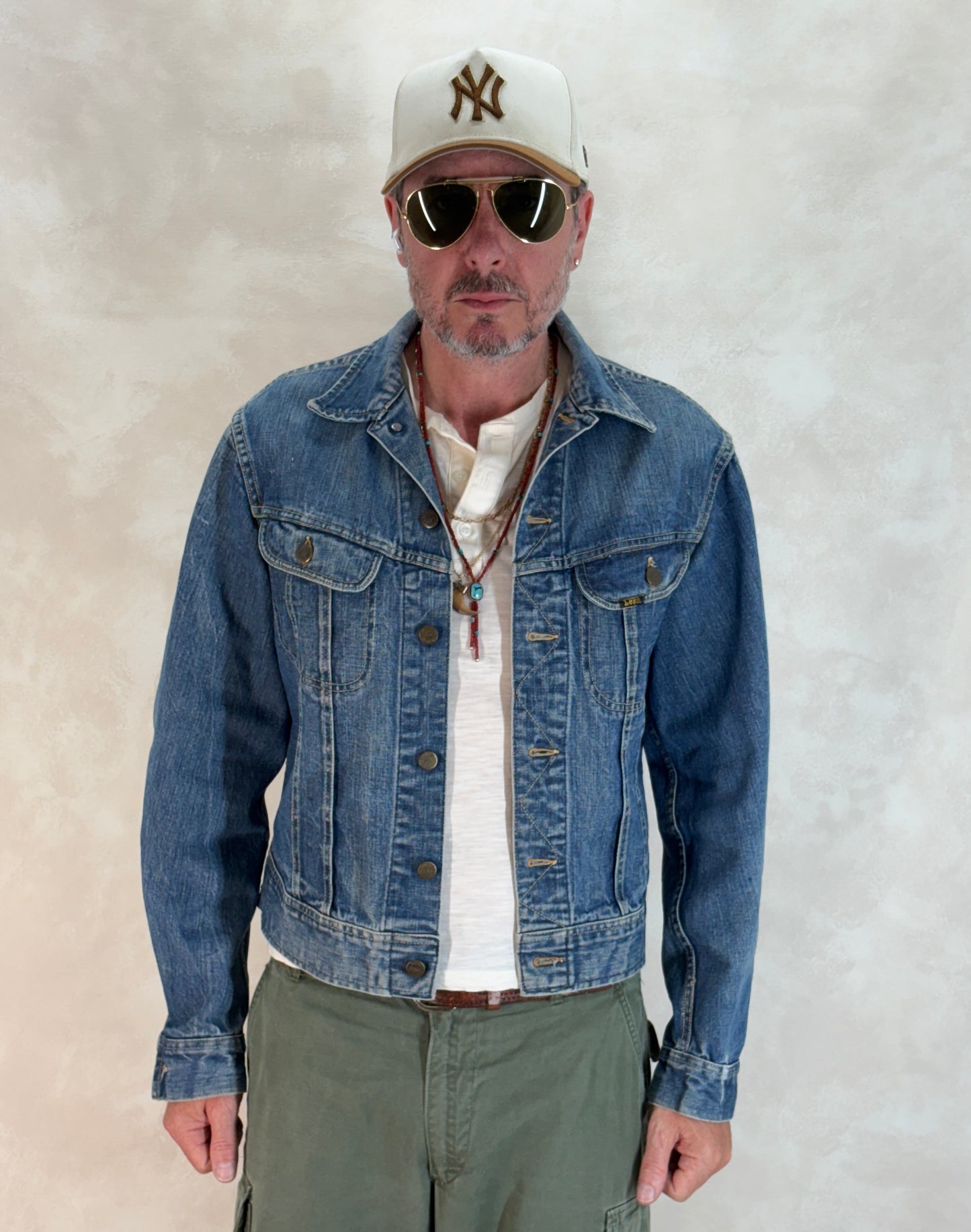 Size 40L US / 50L EU. Vintage 1970s Lee Denim Jacket – 2 Chest Pockets – Made in USA