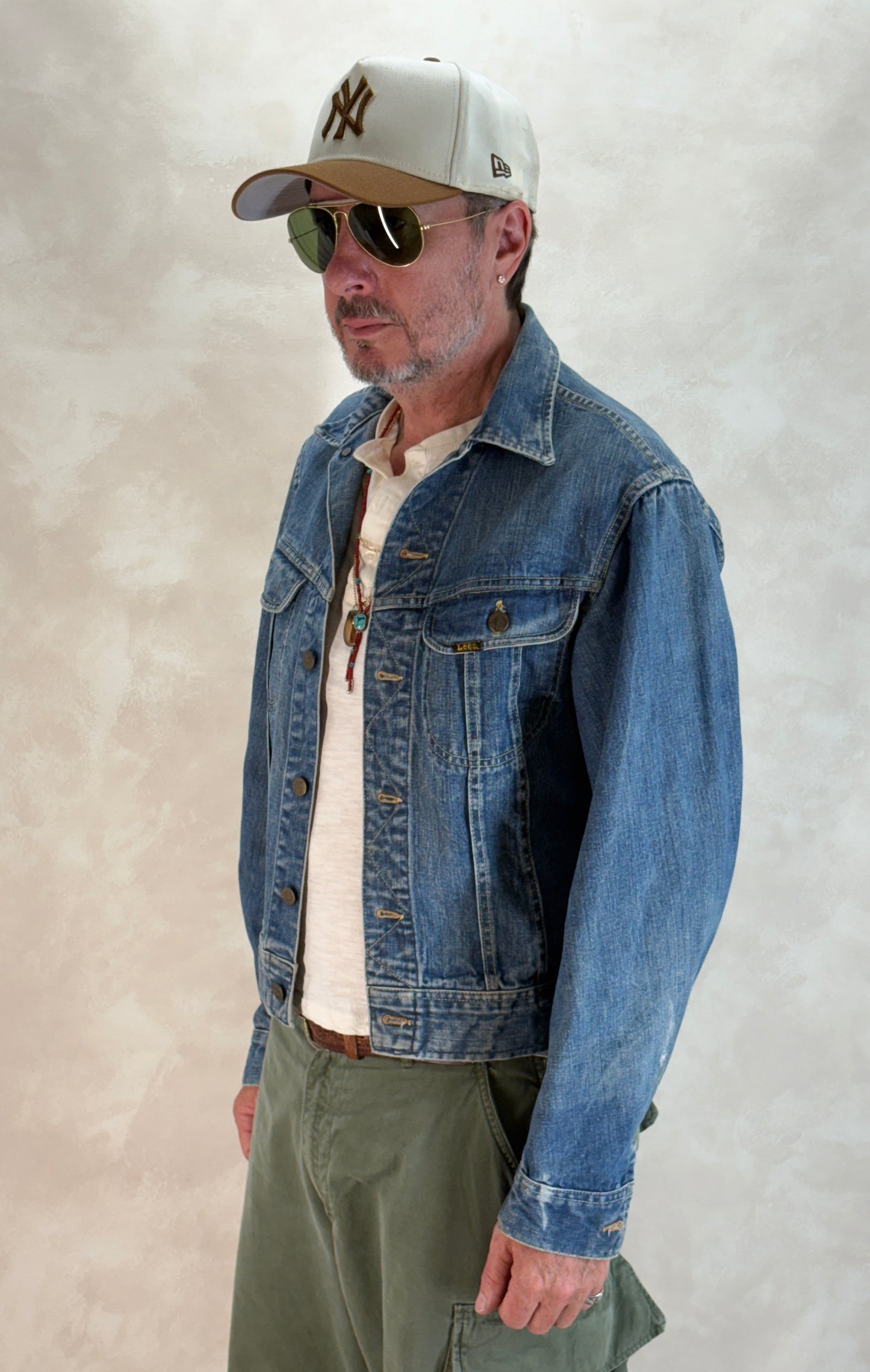 Size 40L US / 50L EU. Vintage 1970s Lee Denim Jacket – 2 Chest Pockets – Made in USA