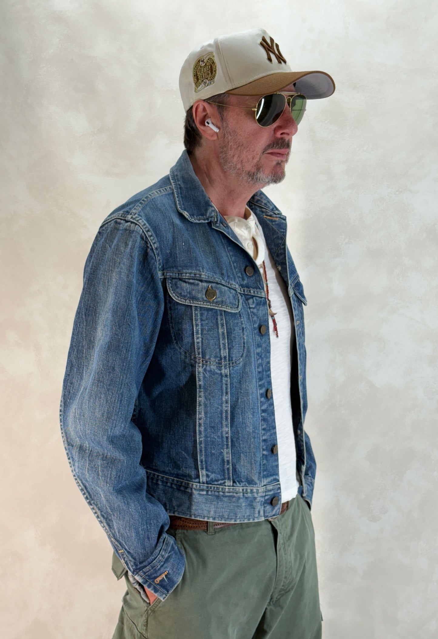 Size 40L US / 50L EU. Vintage 1970s Lee Denim Jacket – 2 Chest Pockets – Made in USA