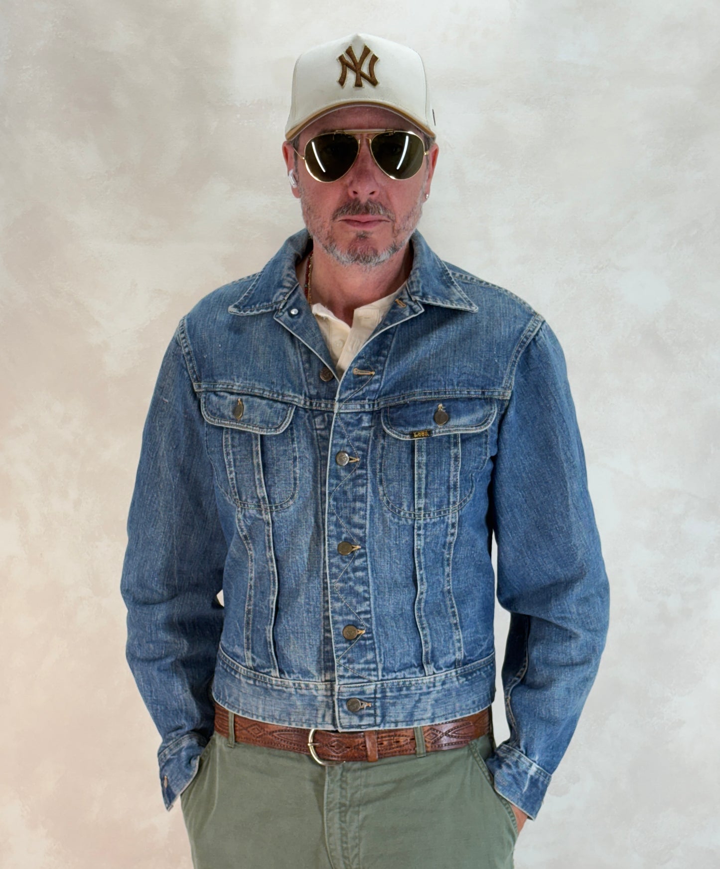 Size 40L US / 50L EU. Vintage 1970s Lee Denim Jacket – 2 Chest Pockets – Made in USA