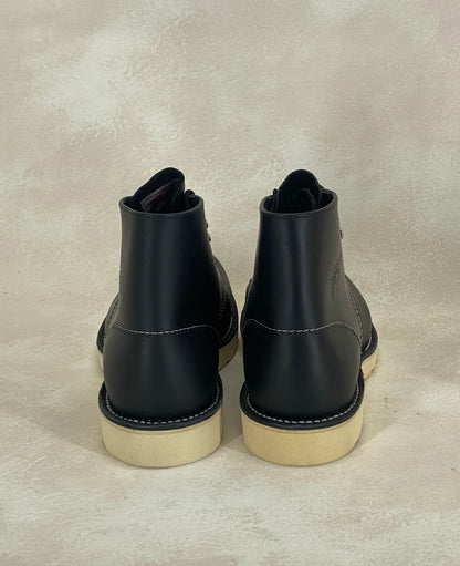 Red Wing Size 7D (39 EU) 8165 is a classic 6-inch round-toe boot Black Factory Second-AJ357 Studio