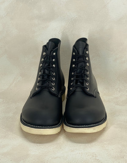 Red Wing Size 11.5 E (45 EU) 8165 is a classic 6-inch round-toe boot Black Factory Second-AJ357 Studio