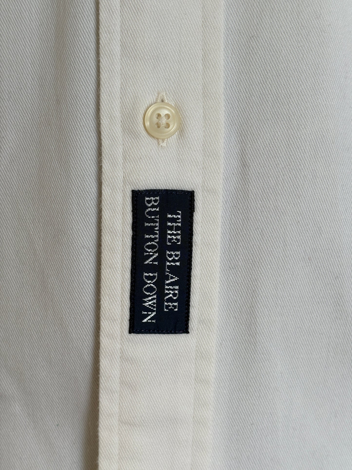 Ralph Lauren Blake Shirt Medium White Cotton Button Down USA Made