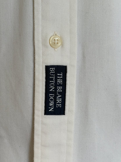 Ralph Lauren Blake Shirt Medium White Cotton Button Down USA Made