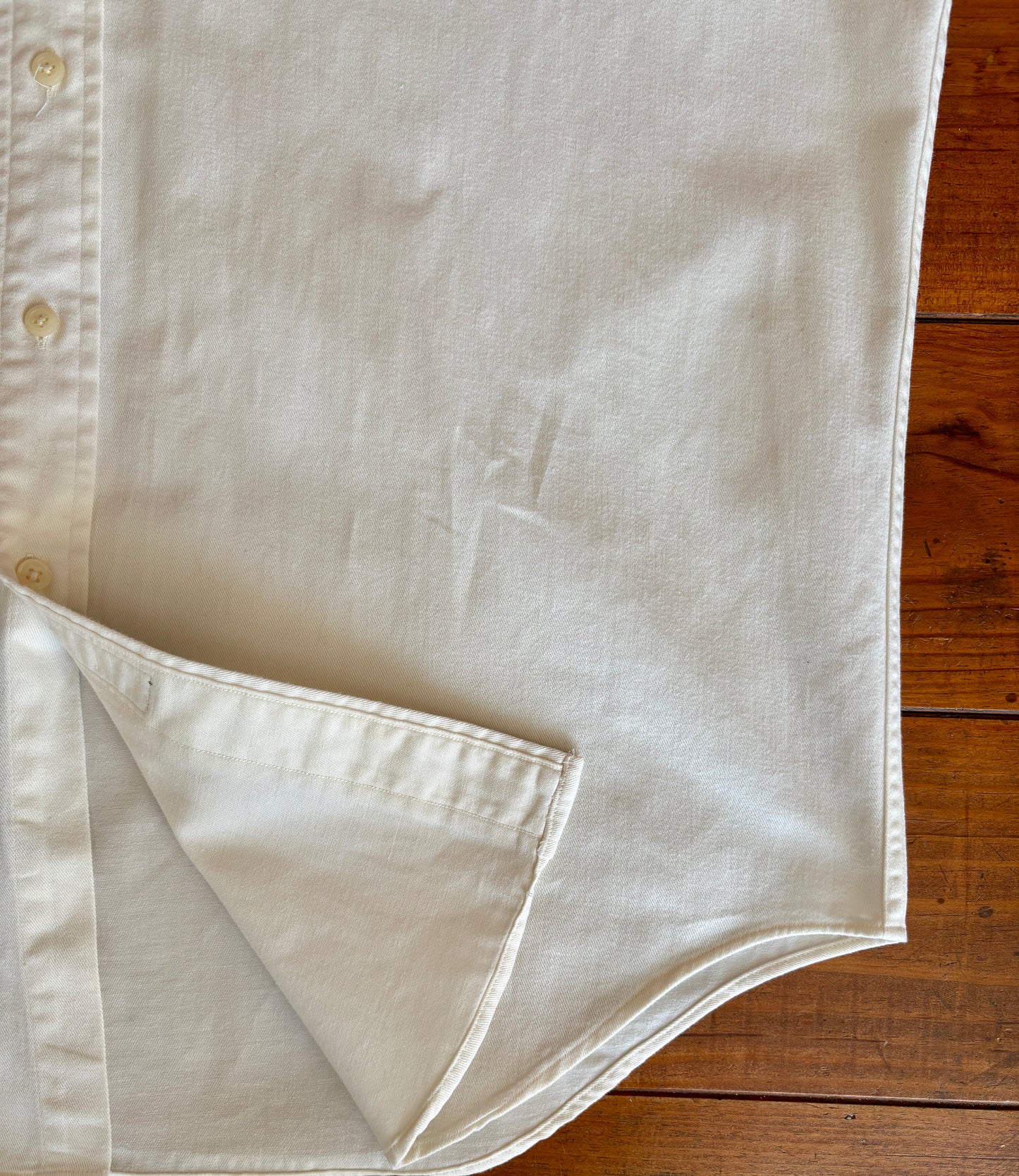 Ralph Lauren Blake Shirt Medium White Cotton Button Down USA Made