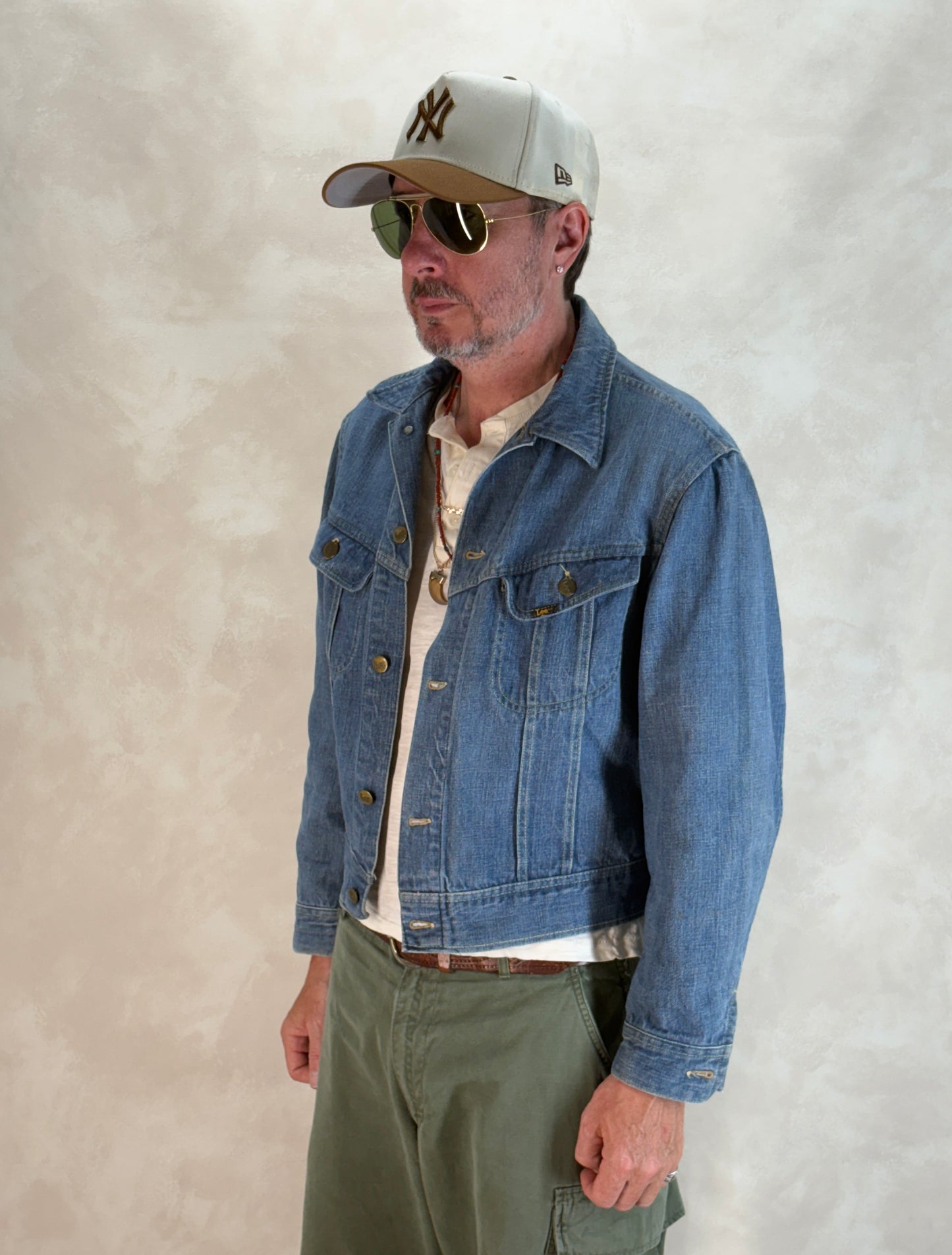 Size 40US / 50EU. Vintage 1980s Lee Denim Jacket – 2 Chest Pockets – Made in USA - USA Vintage Bcn