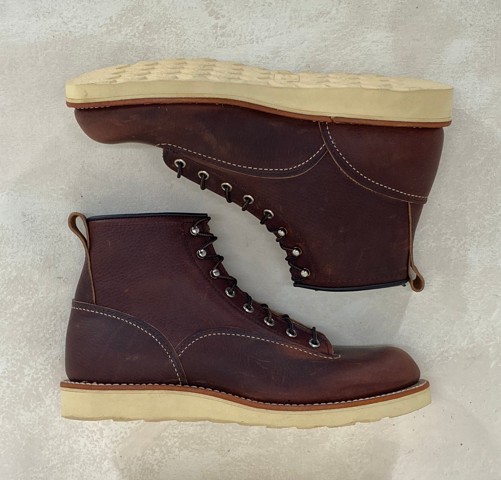 Size 9 D (42 Euro) R W Lineman 2906 Boots Made In USA. Seconds - USA Vintage Bcn