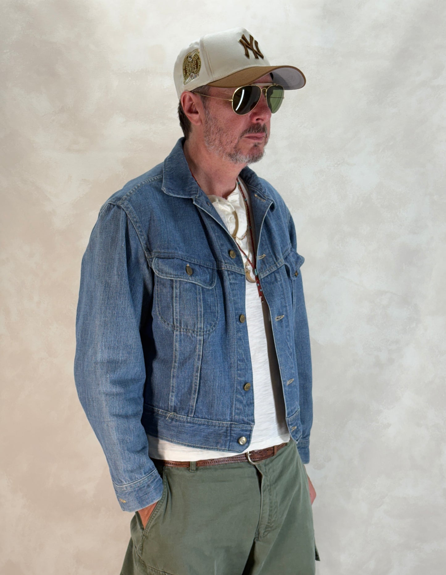 Size 40US / 50EU. Vintage 1980s Lee Denim Jacket – 2 Chest Pockets – Made in USA - USA Vintage Bcn