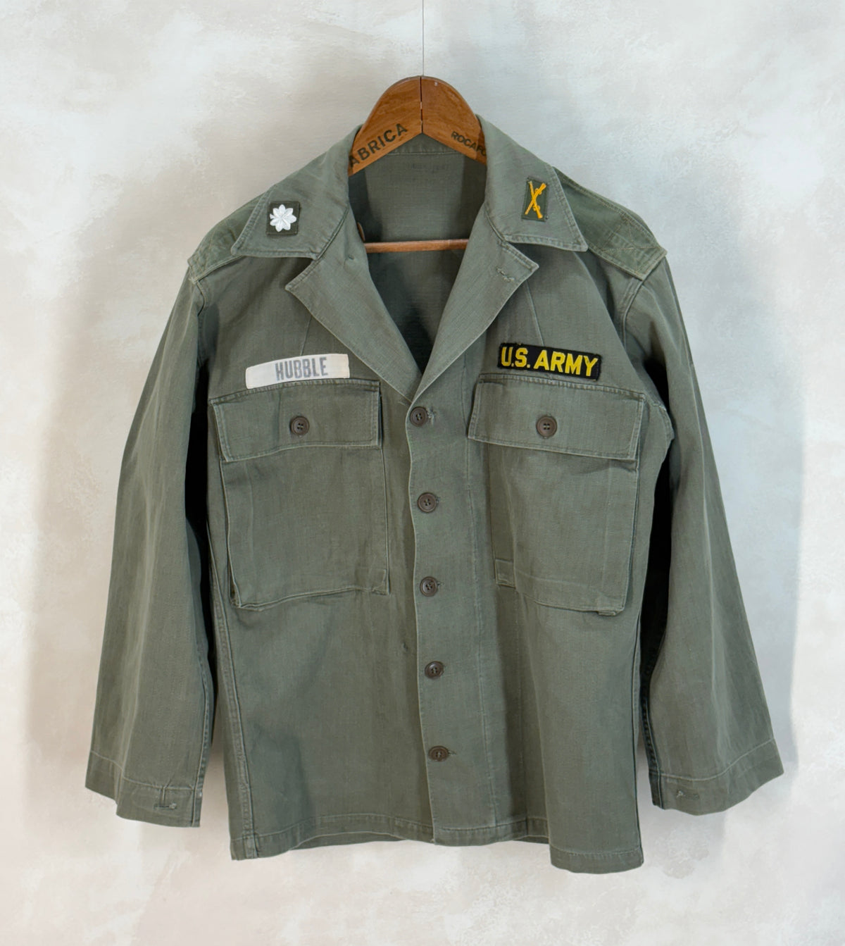 Authentic US Army HBT Utility Shirt – Type II – Korean War Era-AJ357 Studio