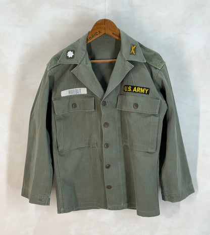 Authentic US Army HBT Utility Shirt – Type II – Korean War Era-AJ357 Studio