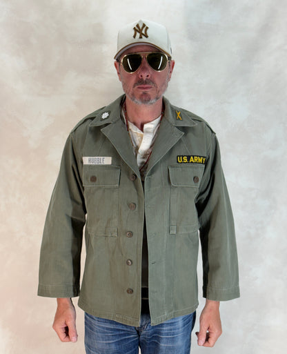 Authentic US Army HBT Utility Shirt – Type II – Korean War Era-AJ357 Studio