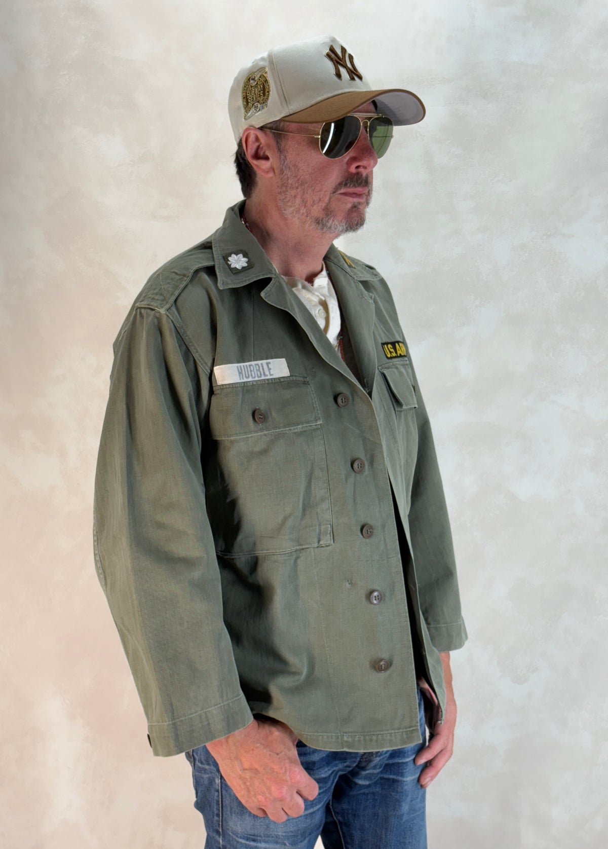 Authentic US Army HBT Utility Shirt – Type II – Korean War Era-AJ357 Studio