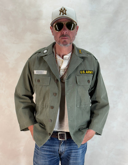 Authentic US Army HBT Utility Shirt – Type II – Korean War Era-AJ357 Studio