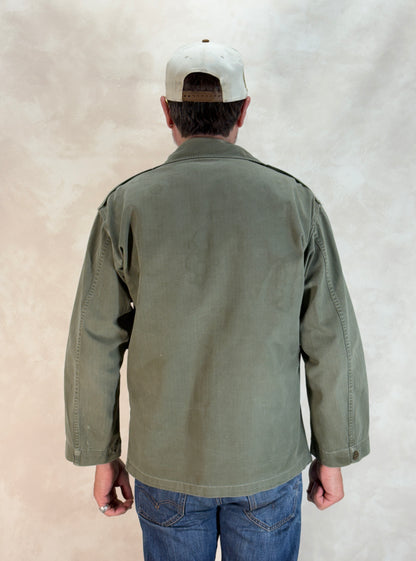 Authentic US Army HBT Utility Shirt – Type II – Korean War Era-AJ357 Studio