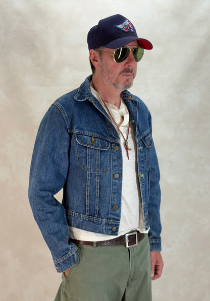 Size 38US / 48EU. Authentic 1970s Lee Denim Jacket – Made in Canada – Two Chest Pockets-AJ357 Studio