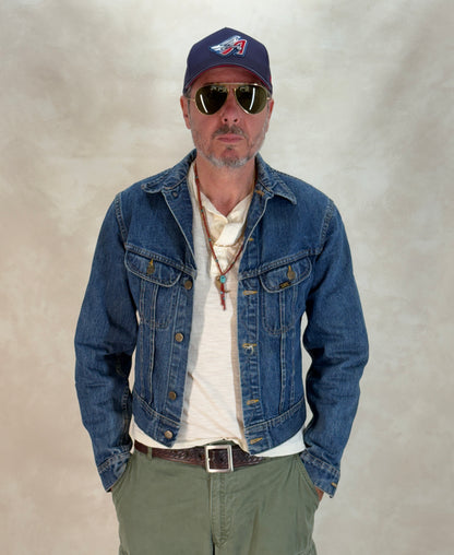 Size 38US / 48EU. Authentic 1970s Lee Denim Jacket – Made in Canada – Two Chest Pockets-AJ357 Studio