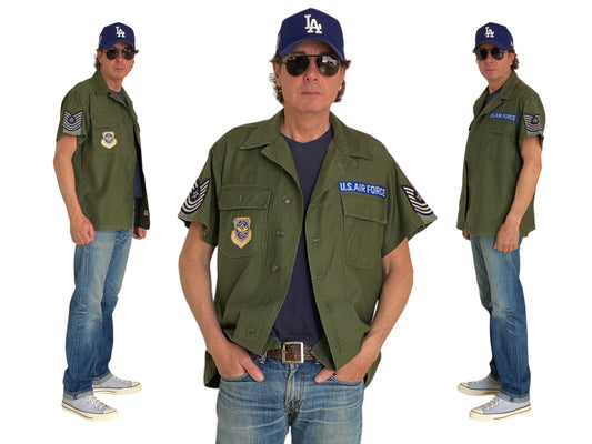 Medium. Authentic 1963 US Air Force vintage Fatigue Shirt - USA Vintage Bcn