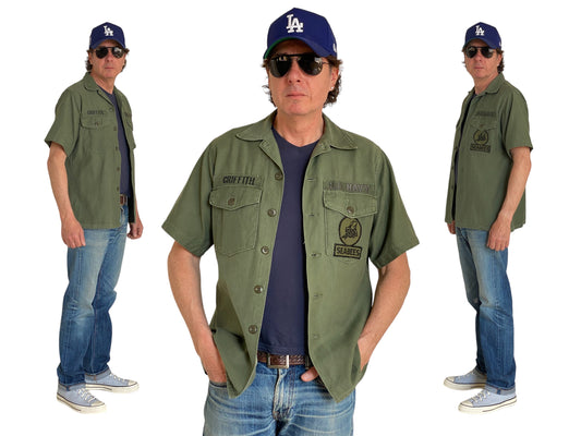 Medium Authentic 1970 US Army Vintage Vietnam Fatigue Shirt | Classic Military Style | USA Vintage BCN - USA Vintage Bcn