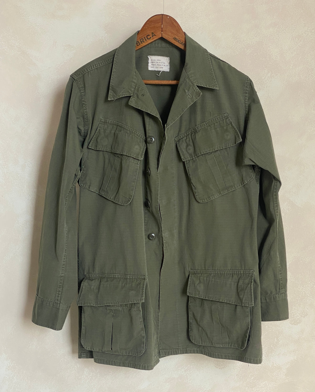 Authentic 60s US Army Vintage Vietnam Jungle Jacket | Size Small Long | Timeless Military Style-AJ357 Studio